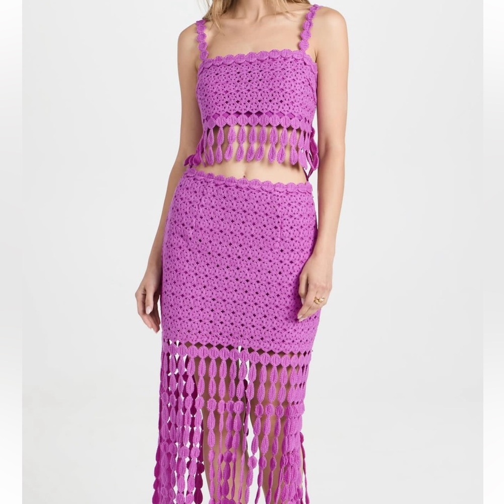 Saylor Purple Fringe Set